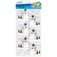 1. Craft With Fun Ozdoba Dekoracyjna Bałwanki 3D Naklejki 501769